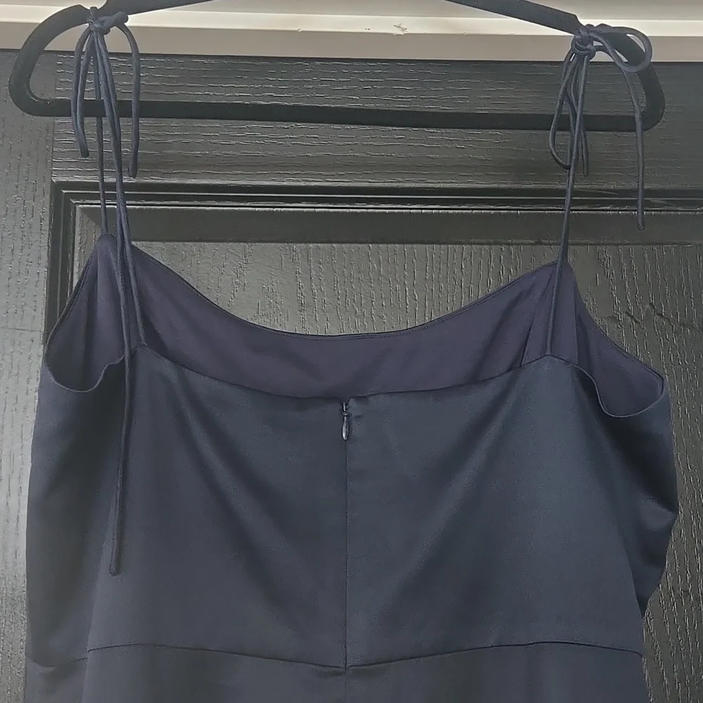 Vowd Weddings Midnight Blue Stretch Satin Gown Size XL - Picture 8 of 15